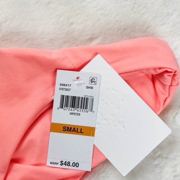 NWT Becca Rebecca Virtue Color Code Shirred Hipster Bikini Bottoms - Picture 5 of 7